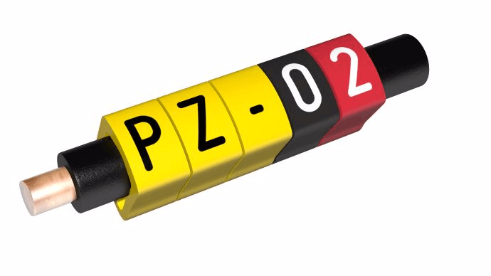PZ - Closed wire marker, straight cut